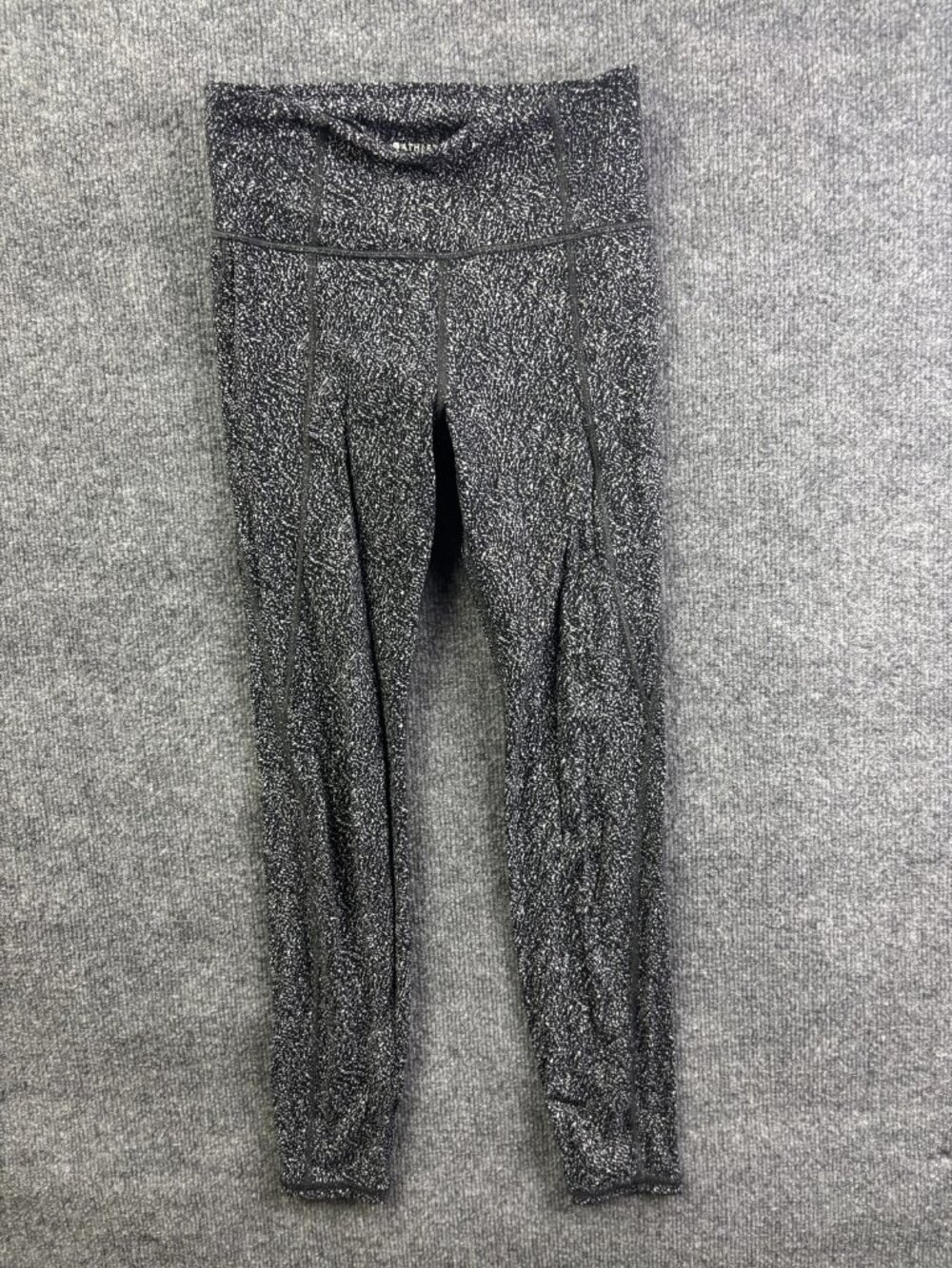 Athleta Leggings Womens XS Black Lightning Static 7/8 Tight Pockets Yoga Running